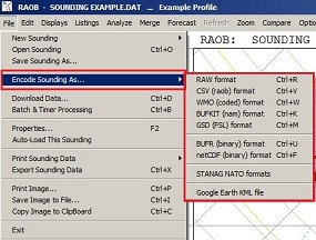 Encoding formats